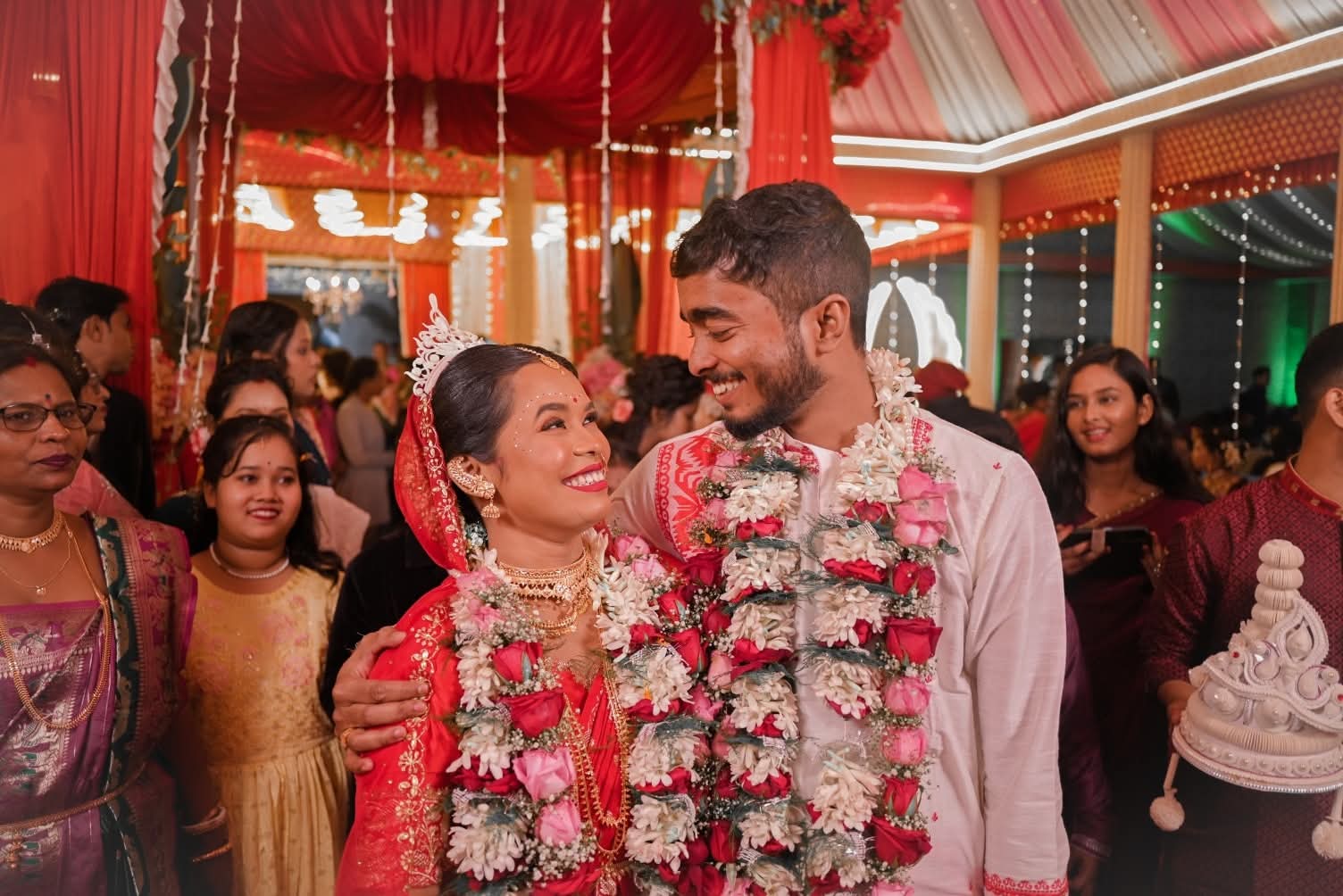 Couple with Garlands